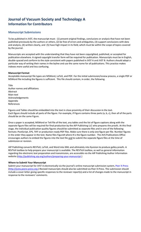 You might find that the submission system for your chosen journal requires your cover letter to be submitted into a text box rather than as a separate document, but it is still a good idea to write a draft first to make sure. Manuscript Submission Cover Letter For Journal Submission ...