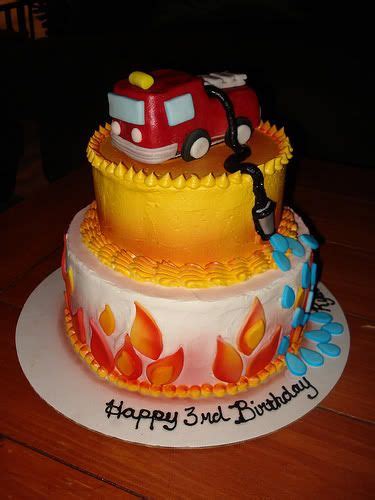 Fire Engine Truck Truck Birthday Cakes Firetruck Birthday Party