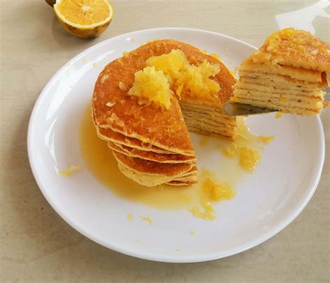Orange Pancakes Biscuits And Ladles Recipe Orange Pancakes Sweet