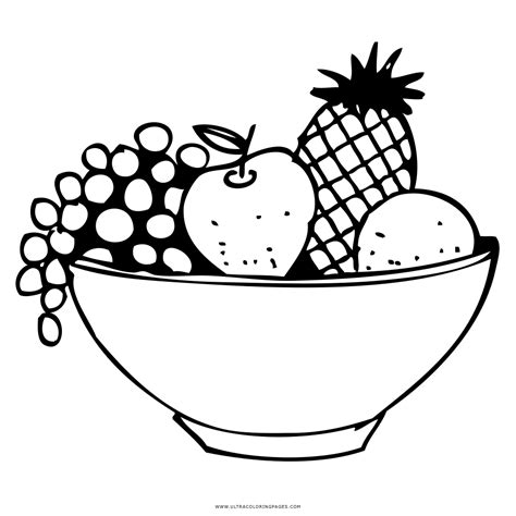Dibujo De Canasta De Frutas Para Colorear - Ultra Coloring Pages