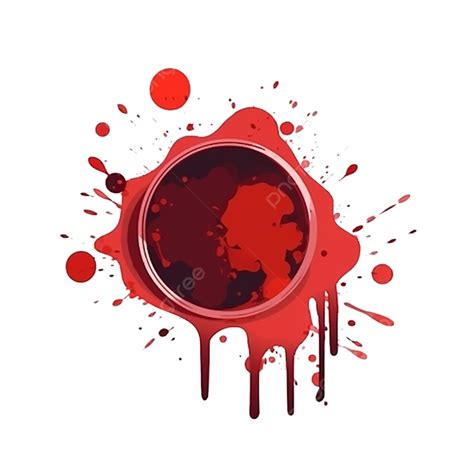 Anillo De Mancha De Sangre PNG Rojo El Chapoteo Gota De Sangre PNG