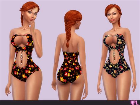 Flower Floral Swimsuit The Sims 4 Catalog
