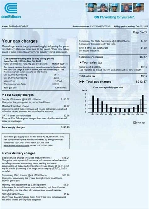Permission letters template creative images. Utility Bill, Consolidated Edison | Bill template, Utility ...