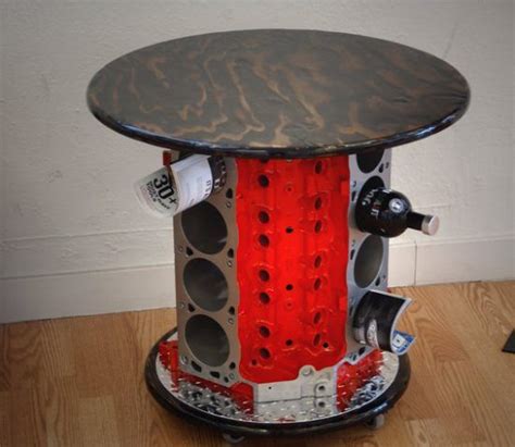 Engine block coffee table (i.imgur.com). Ford Mustang 5-liter V8 engine block coffee table with ...
