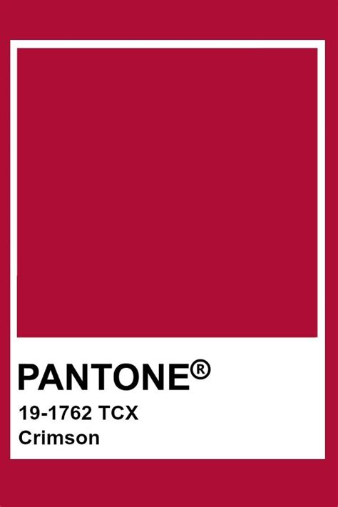 Pantone Crimson In 2020 Pantone Red Pantone Palette Pantone Swatches