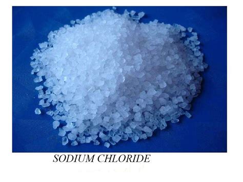 Sodium chloride, nacl, is common salt or table salt. Solid Appearance Inorganic 99% Sodium Chloride Salt Food ...