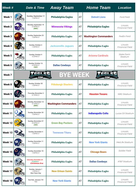 Printable 2024 Nfl Schedule Printable Online