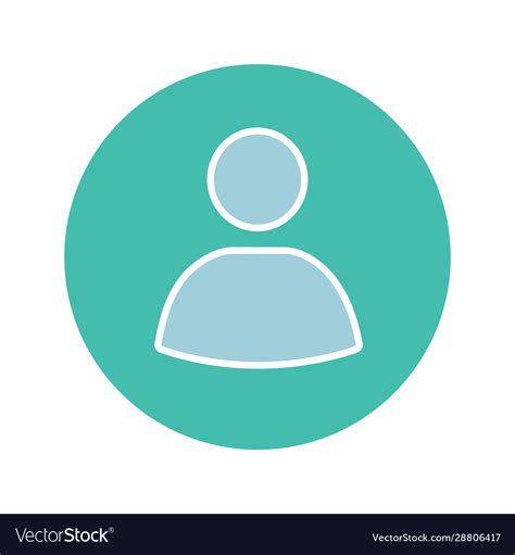 User Account Circle Glyph Color Icon Royalty Free Vector