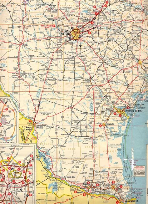 Texasfreeway Statewide Historic Information Old Road Maps Map