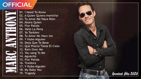 If you could see any artist in concert, dead or alive, who would it be? Marc Anthony Best Songs Playlist 2020 - MARC ANTHONY ...