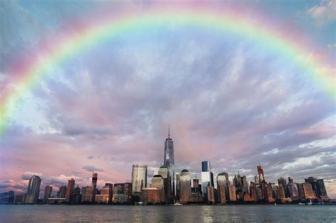 Rainbow Over Manhattan Photograph By Ericamaxine Price Pixels