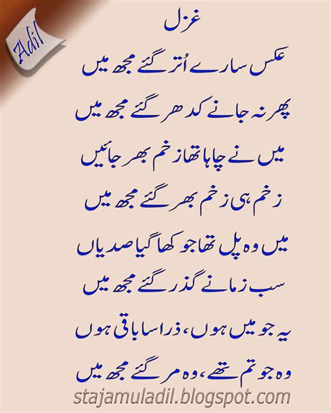 My Love - The true love: Aks Kitnay Utar Gaye Mujh Mein ( The mirrors