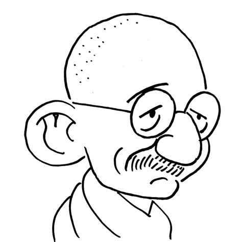 Gandhi Cartoon Clipart Best