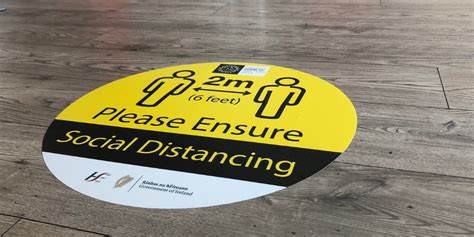 Social Distancing Floor Stickers Decals Ireland