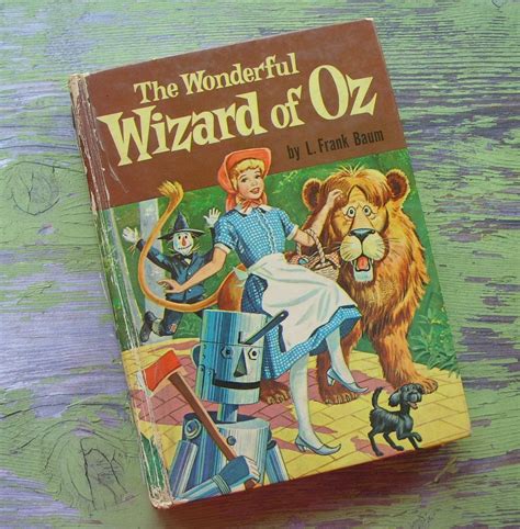 Vintage 1957 The Wonderful Wizard Of Oz L Frank Baum Hc Book