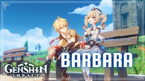 Barbara And Aether Best Ending Hangout Event Genshin Impact Youtube