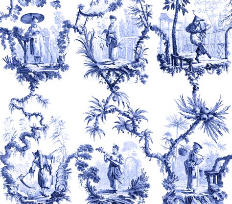 Chinoiserie Jb Pillement Mural Majesty Maps And Prints