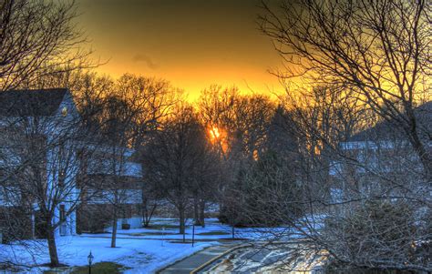 Sunset Scenery In Madison Wisconsin Image Free Stock