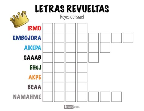 Juegos biblicos adventistas.forma parte de la version griega de la biblia conocida como septuaginta cuyo origen se remonta al siglo iii ac aunque algunas partes pueden ser posterioresaparece ademas en otra version griega denominada de teodocion editada en el. Letras Revueltas - Reyes de Israel - Edith Lara and Edward ...