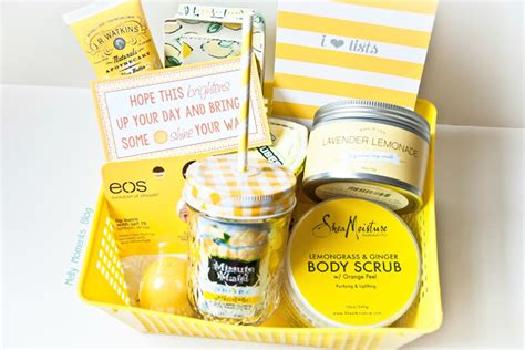 See more ideas about yellow gifts, yellow, gifts. A Cheer Up "Sunshine" Basket