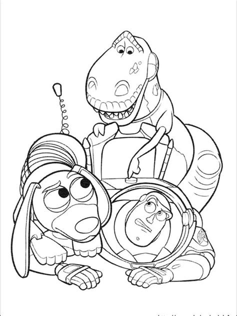 Toy story is one of the great cartoons about how toys live their lives while no children are around. Pixar Toy Story in 2020 | Disney coloring pages, Cartoon ...
