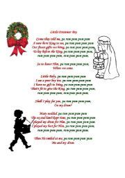 English worksheets: Little drummer boy