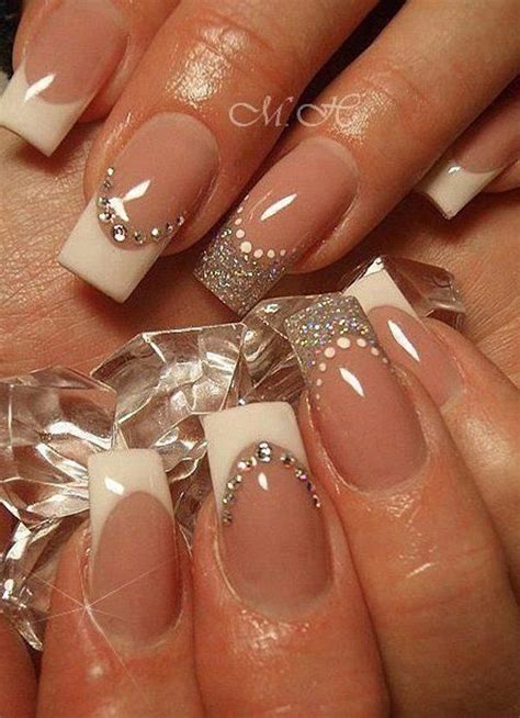 70 Ideas Of French Manicure Nail Designs With Images Wedding Nails