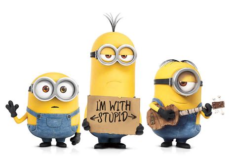 Minion Im With Stupid Poster My Hot Posters