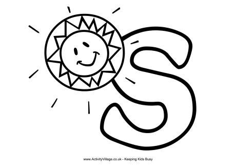 It helps to understand elementary structures and forms. Colouring Alphabet S