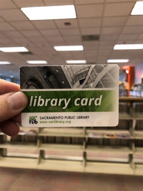 Personalize it with photos & text or purchase as is! I got my first Sacramento public library card. : Sacramento
