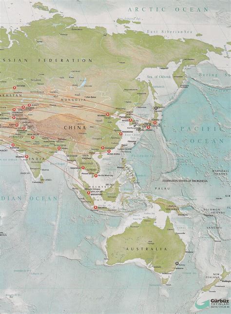 Turkish Airlines Route Map International October 2011 Flickr
