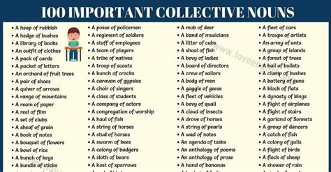 Collective Nouns Most Important Collective Nouns In English Love
