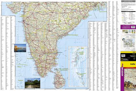 Wegenkaart Landkaart 3011 Adventure Map India National Geographic