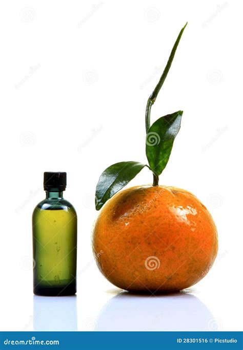 Orange Essence Stock Photo Image Of White Reflection 28301516
