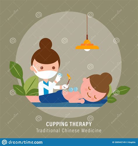 Cupping Therapy Logo Design Fire Cupping Vector Design 145572776