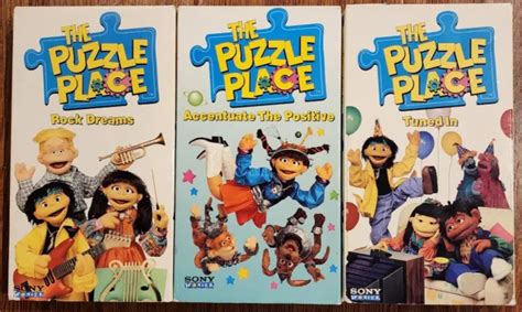 The Puzzle Place Vhs Kids Lot Rock Dreamstuned Inaccentuate The
