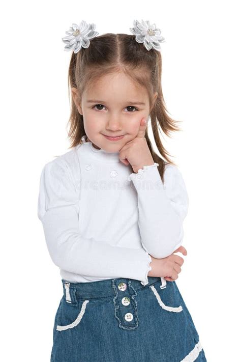Pretty Preschool Girl Stock Image Image Of Indoor Thought 43938115