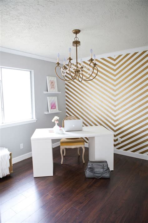 How To Wallpaper A Space Using A Chevron Pattern