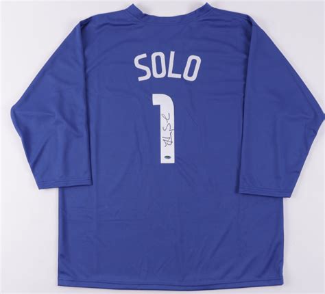 Hope Solo Signed Jersey Rsa Hologram Pristine Auction