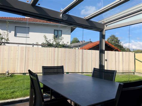 Je nach bedarf können die seitenöffnungen angepasst werden. Faltschiebetüren Terrasse innen öffnend - Wintergarten ...