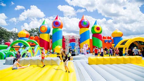The Worlds Largest Inflatable Theme Park For Adults Is Touring