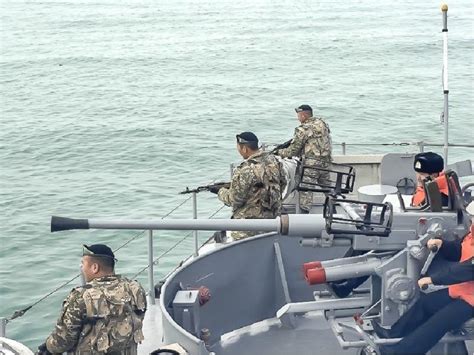 Kazakhstan Navy Launched Exercises In Caspian Sea Reportaz
