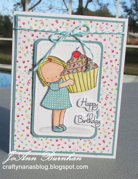 Crafty Nanas Blog Cupcake For Seize The Birthday Crafty Cards