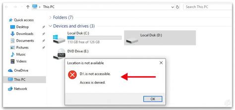 Disk D Is Not Accessible Access Is Denied On Windows How To Fix