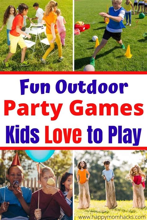 Best Outdoor Party Games & Ideas for Kids | Happy Mom Hacks