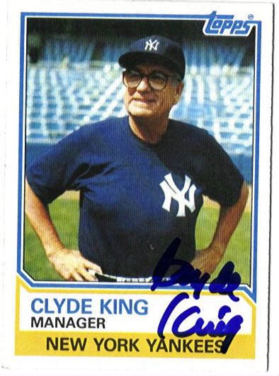 Clyde King Autographed Card