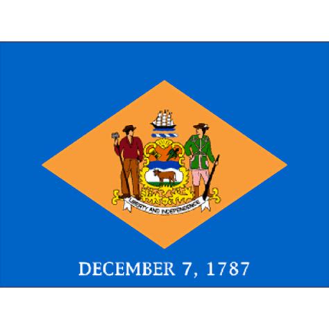 Delaware Flag De Flag State Flags Flags Of America
