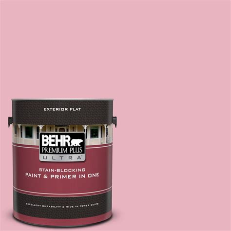 Behr Premium Plus Ultra 1 Gal M140 3 Premium Pink Flat Exterior Paint