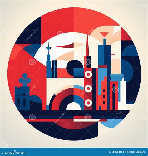 Havana Rhythms: a Minimalist Cuban Palette Tribute Stock Illustration