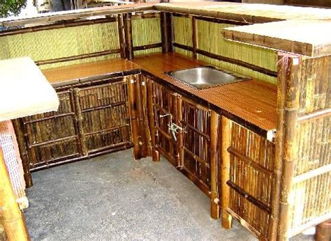 Real Bamboo Tiki Bars For Home Or Business Bamboo House Design